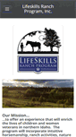 Mobile Screenshot of lifeskillsranchprogram.org